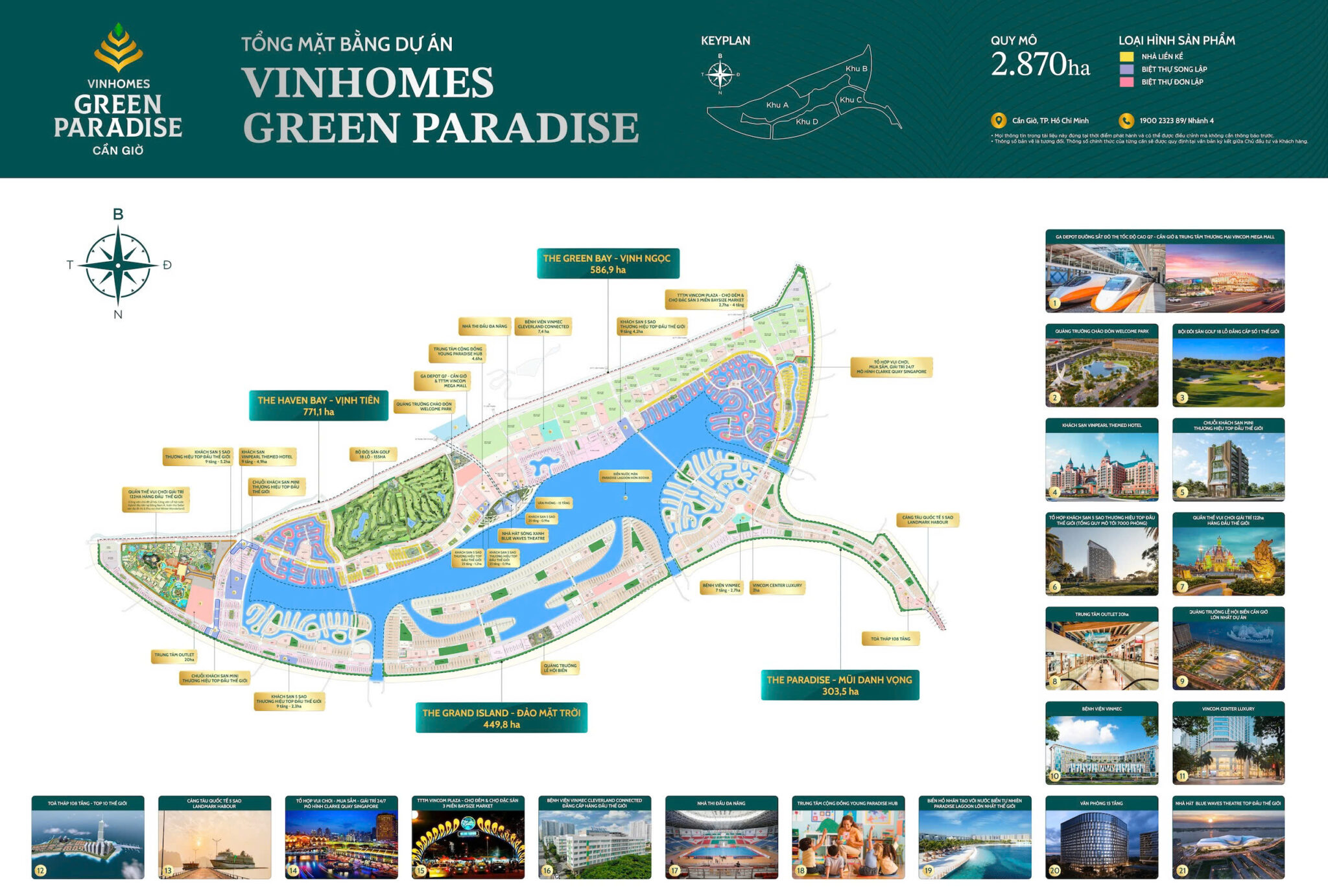 Mặt bằng tổng thể Vinhomes Green Paradise Cần Giờ