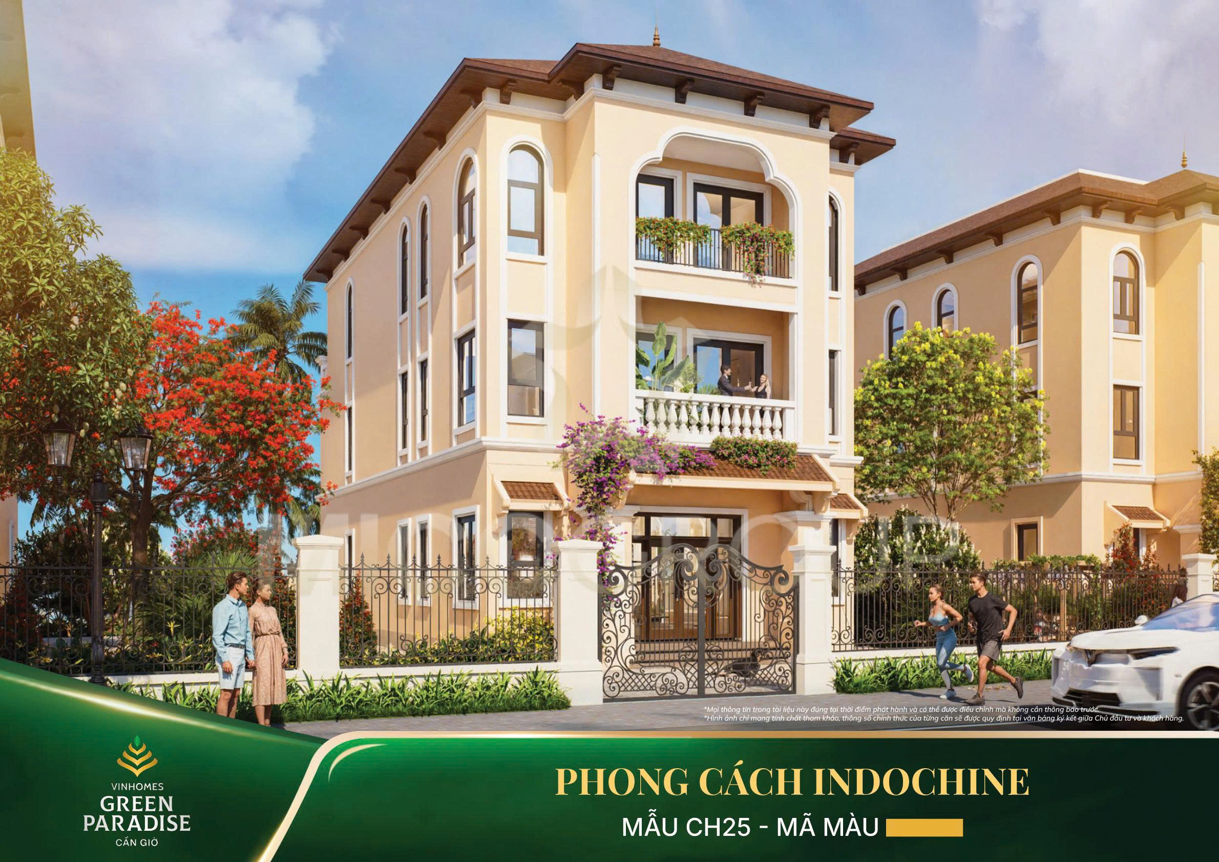 Phối cảnh sản phẩm thấp tầng Vinhomes Green Paradise Cần Giờ