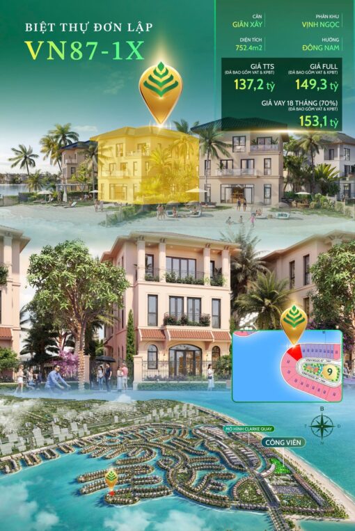 Trải nghiệm biệt thự đẳng cấp giữa thiên nhiên tại Vịnh Ngọc, Vinhomes Cần Giờ