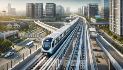 Phối cảnh 3D mô phỏng tuyến Metro số 2, hình ảnh mang tính minh họa, không phải ảnh thi công thực tế.